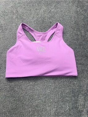 Nike Lavender Racerback Sports Bra with Subtle Logo